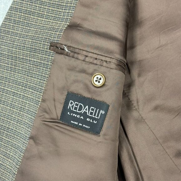 Barneys New York Redaelli Hopsack Blazer Loro Piana 110s Sport Coat Italy 42 L - Picture 8 of 10